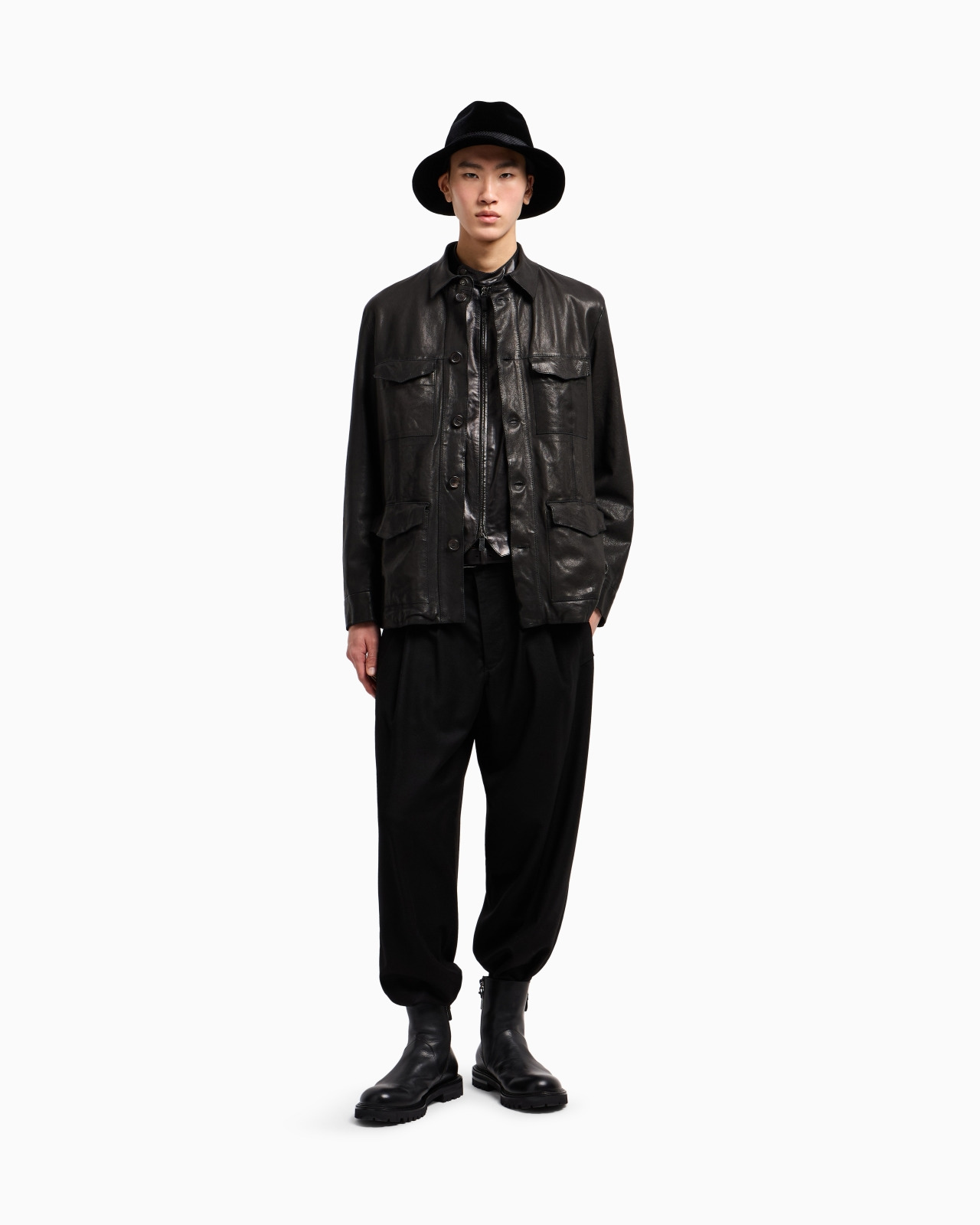 LAMBSKIN NAPPA LEATHER SAFARI JACKET - 2