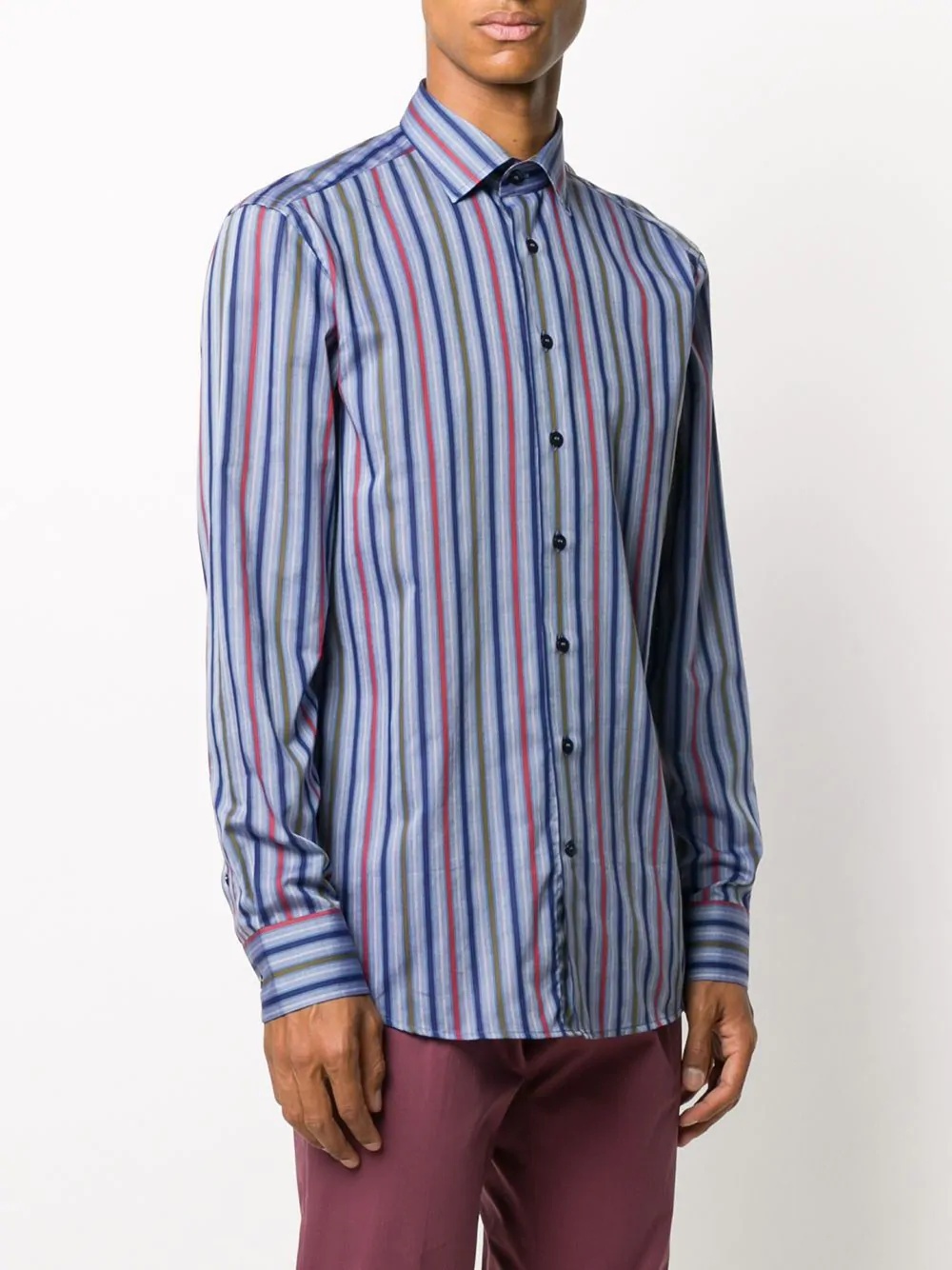 striped long-sleeve shirt - 3