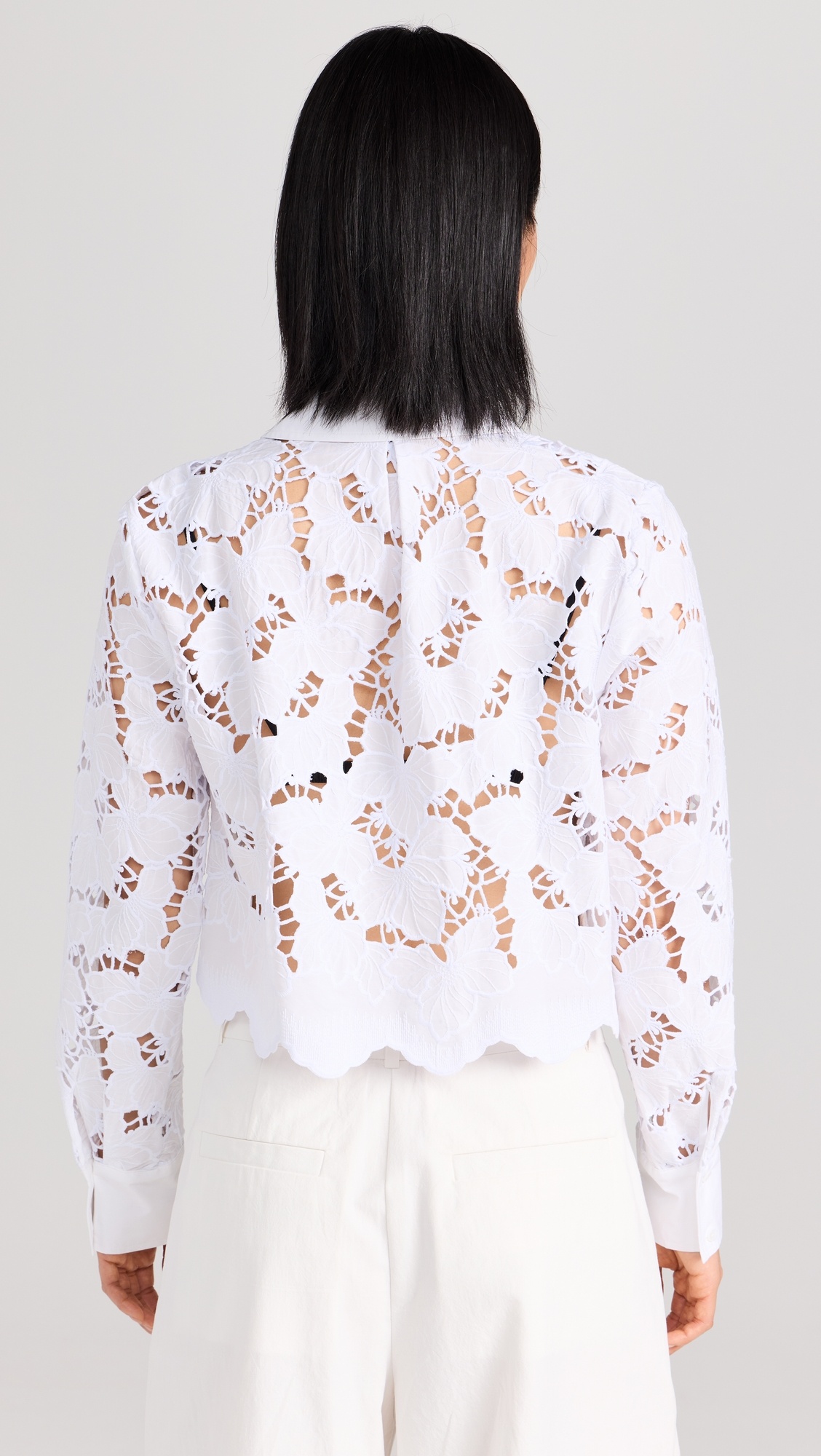 Seychelle Lace Cropped Blouse - 2