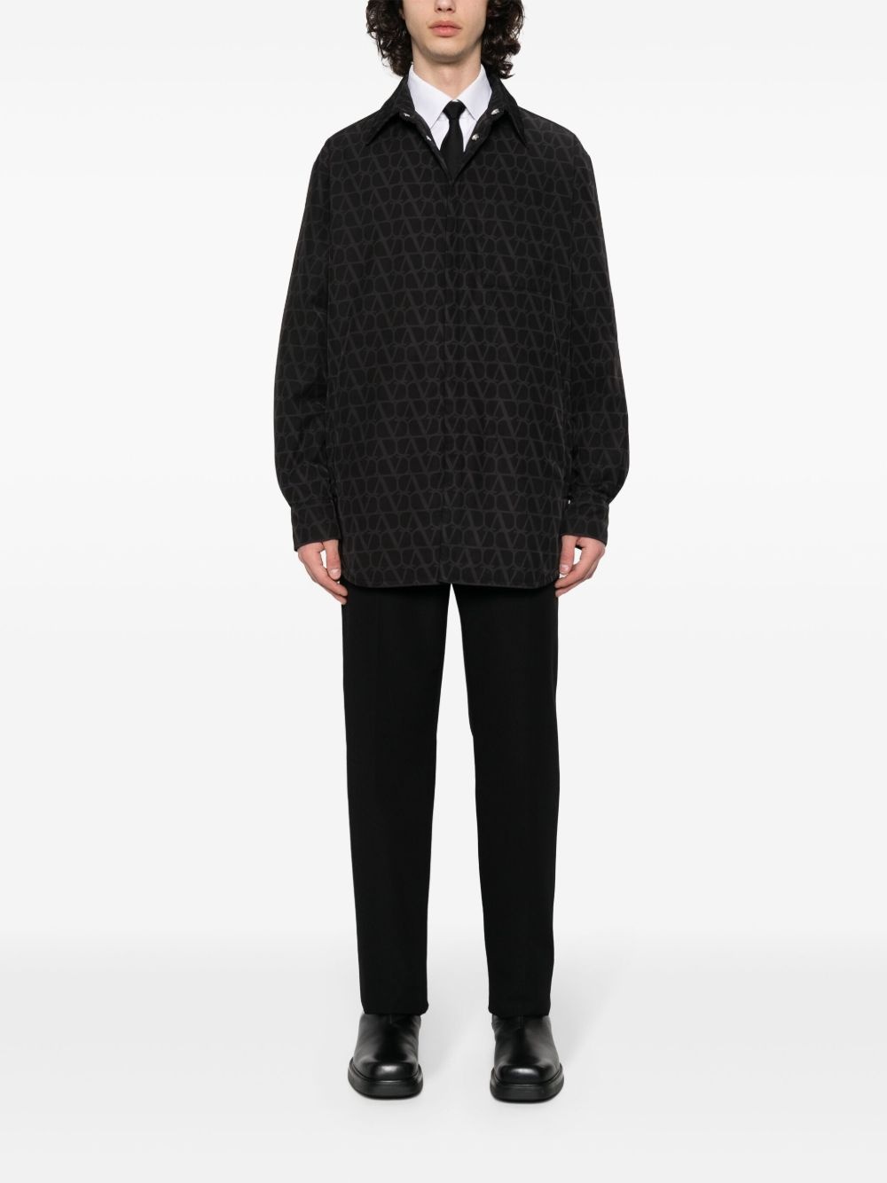 Toile Iconographe print shirt jacket - 2