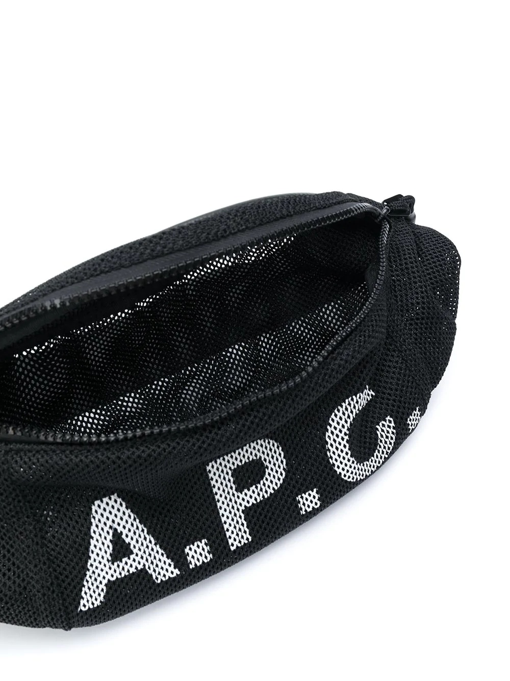 mesh printed logo belt bag - 5