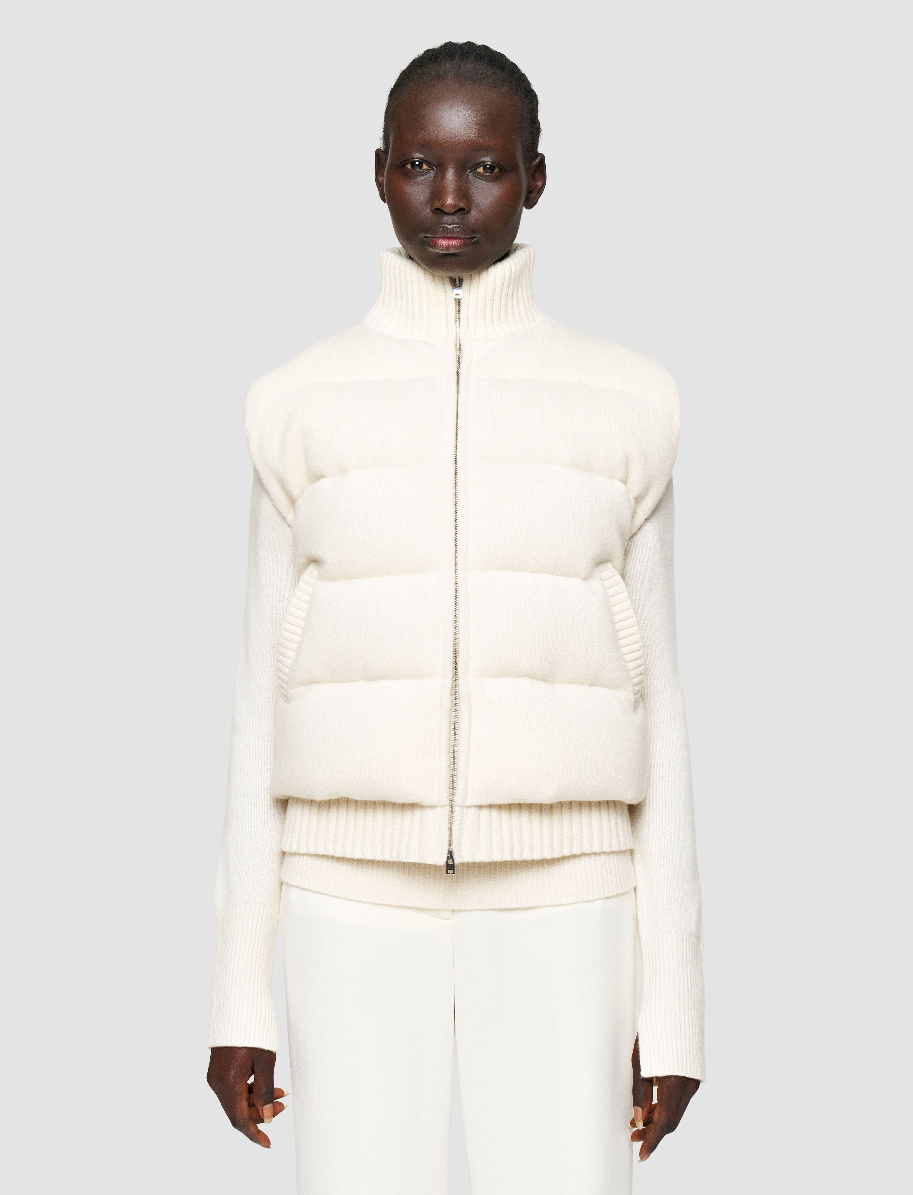 Knitted Down Puffer Gilet - 2