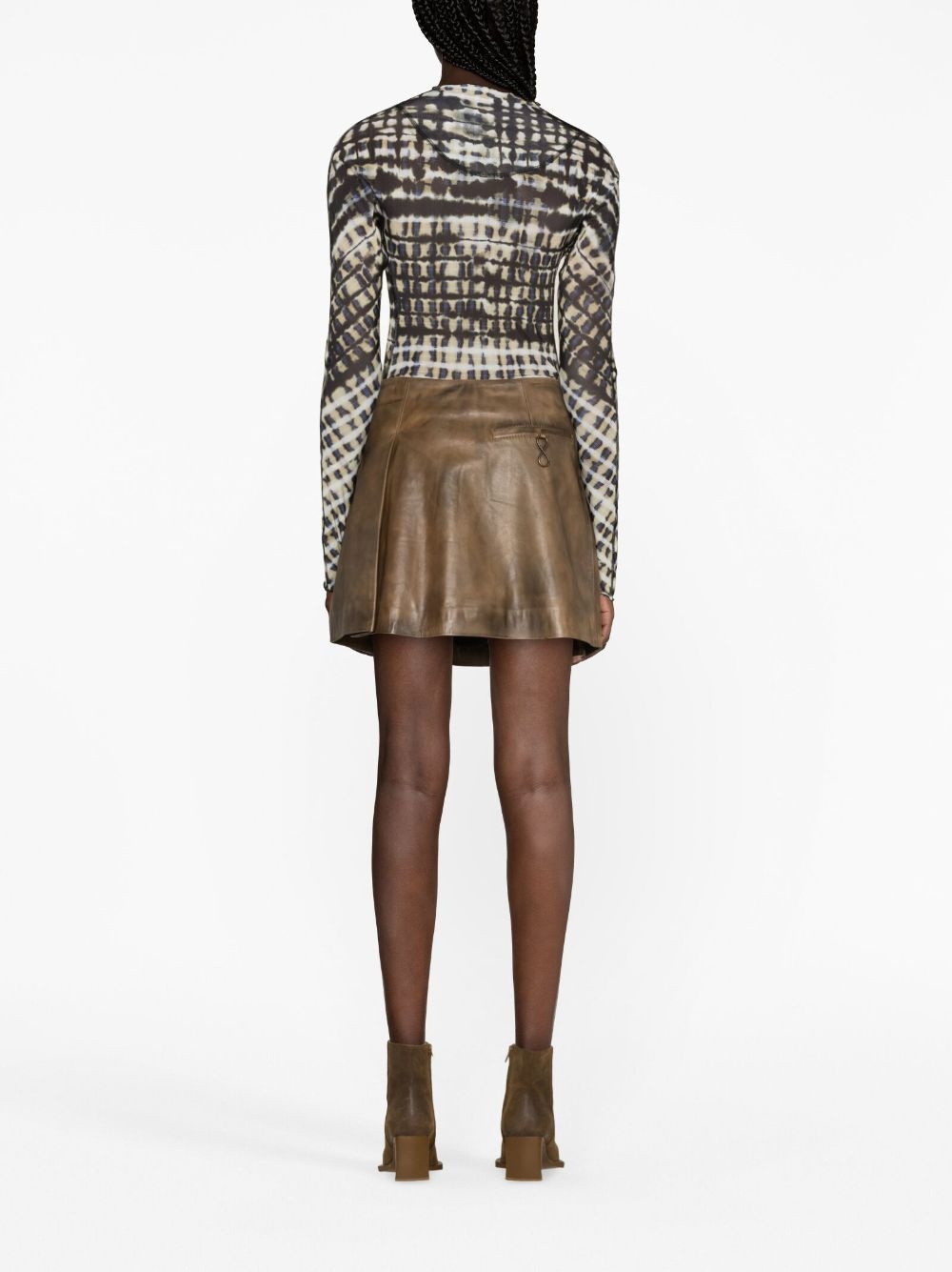 Halcyon plaid mesh top - 3