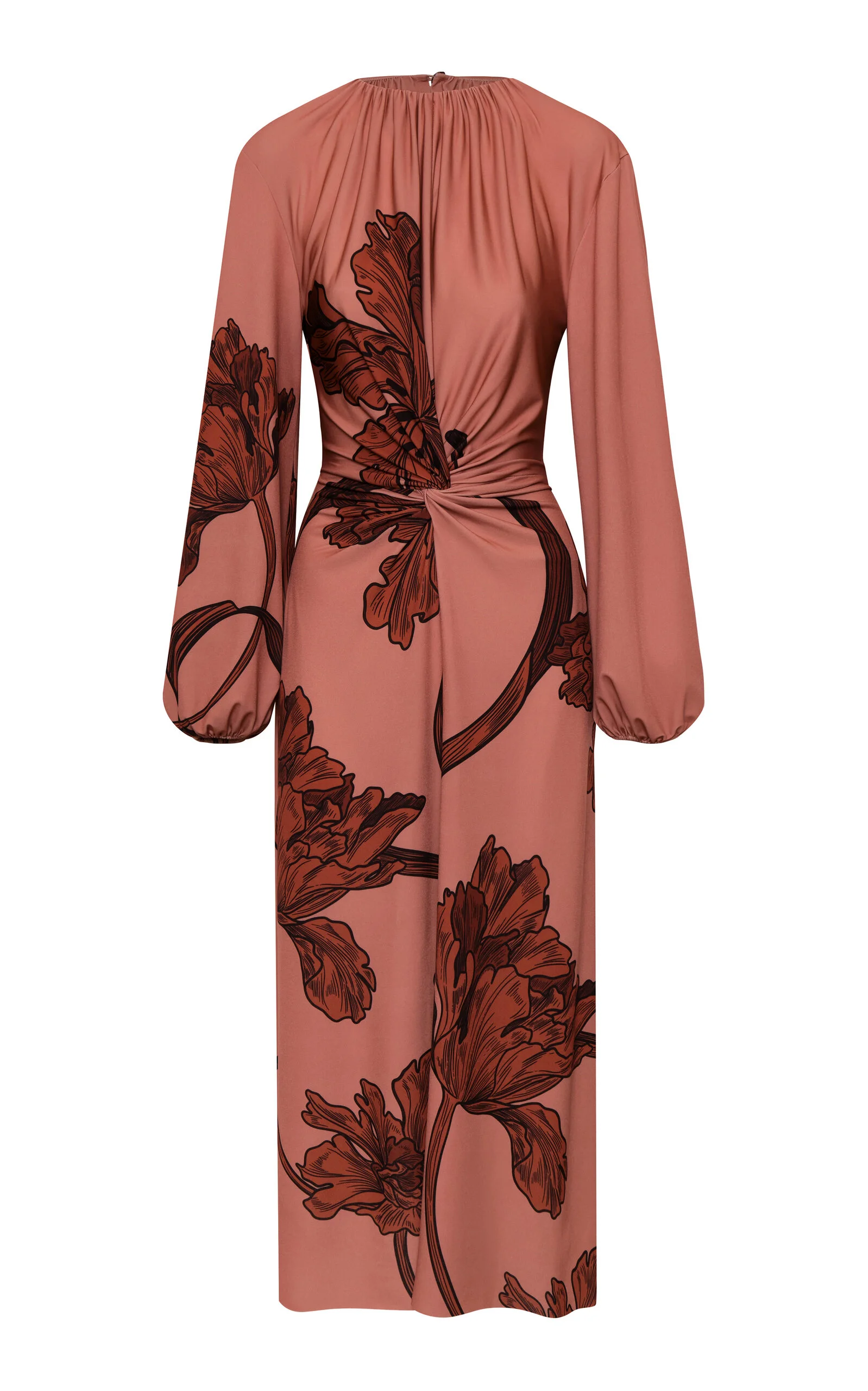 Llamado Por Ti Printed Midi Dress pink - 1