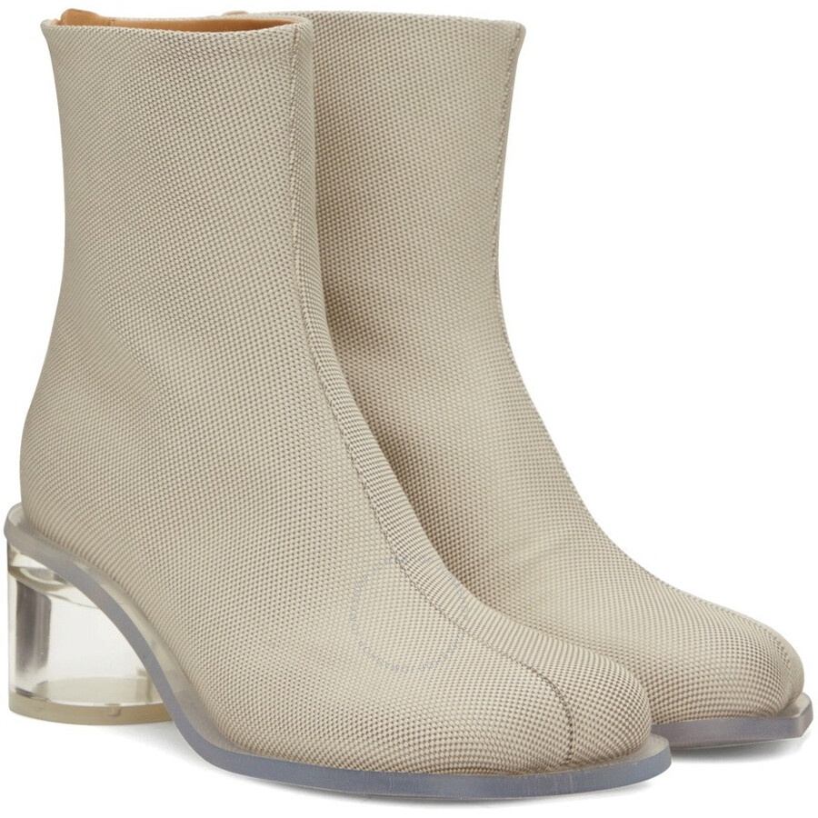 MM6 Anatomic Transparent Heel Boots - 4