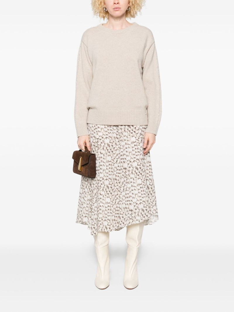 Herno embellished crew-neck sweater outlook