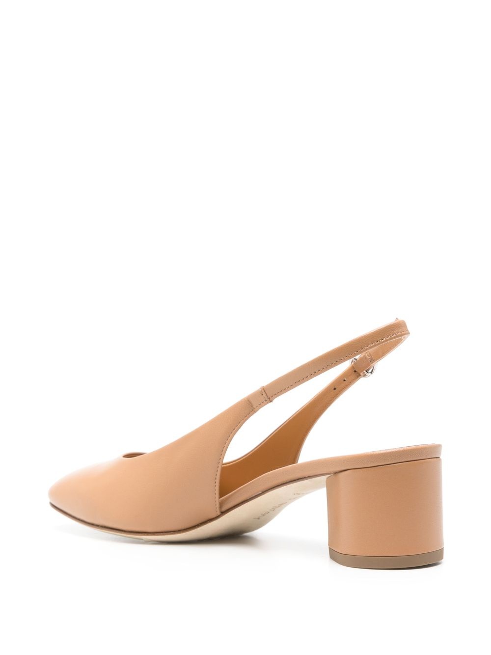 50mm leather slingback pumps - 3