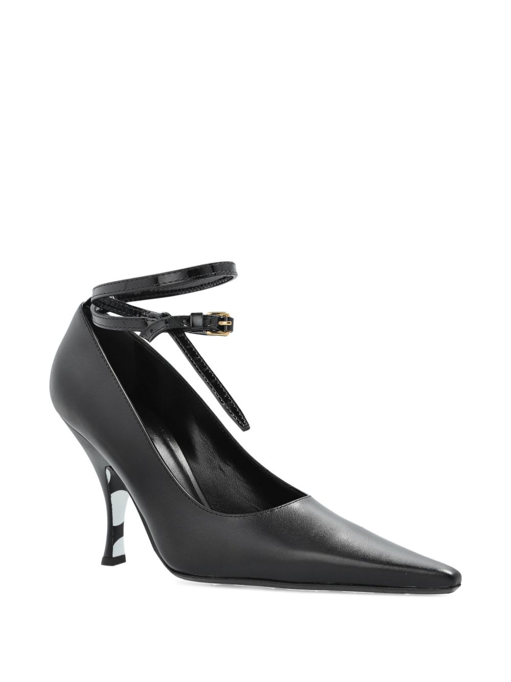 pointed-toe ankle-tie pumps - 2