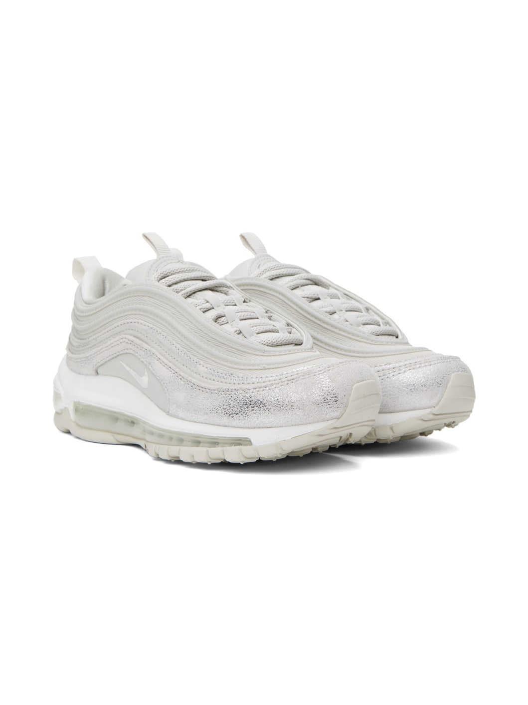 Silver-Tone & Gray Air Max 97 Sneakers - 4