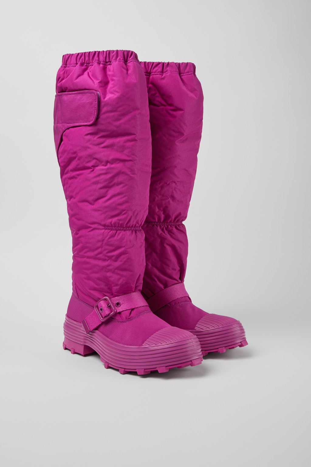 Purple padded high boots - 2