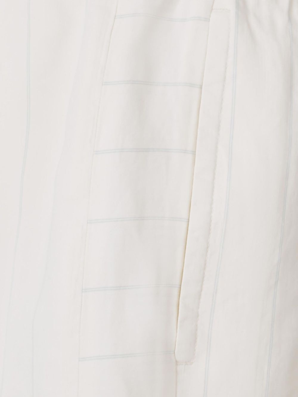 striped linen shorts - 4