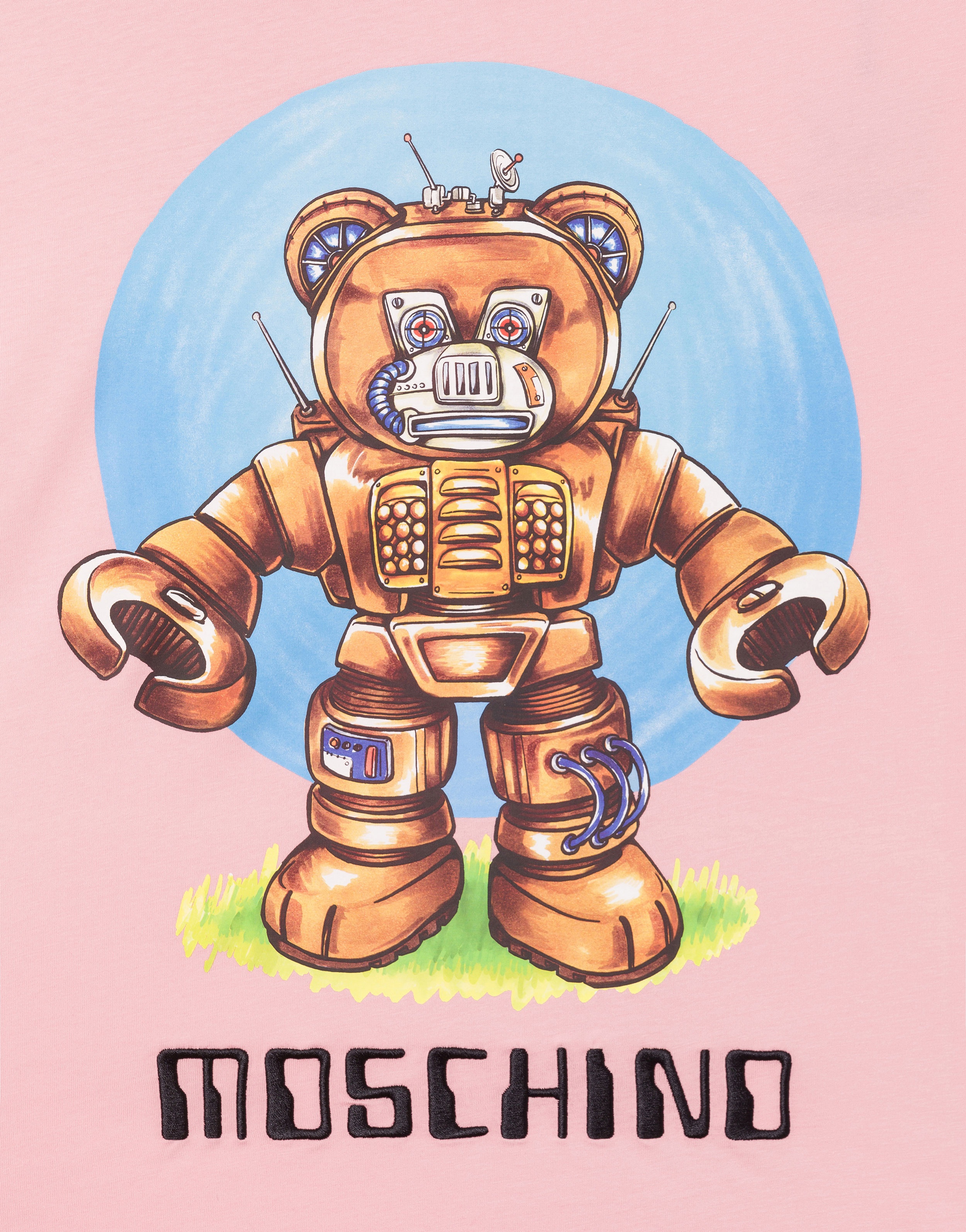 ROBOT BEAR ORGANIC JERSEY T-SHIRT - 4