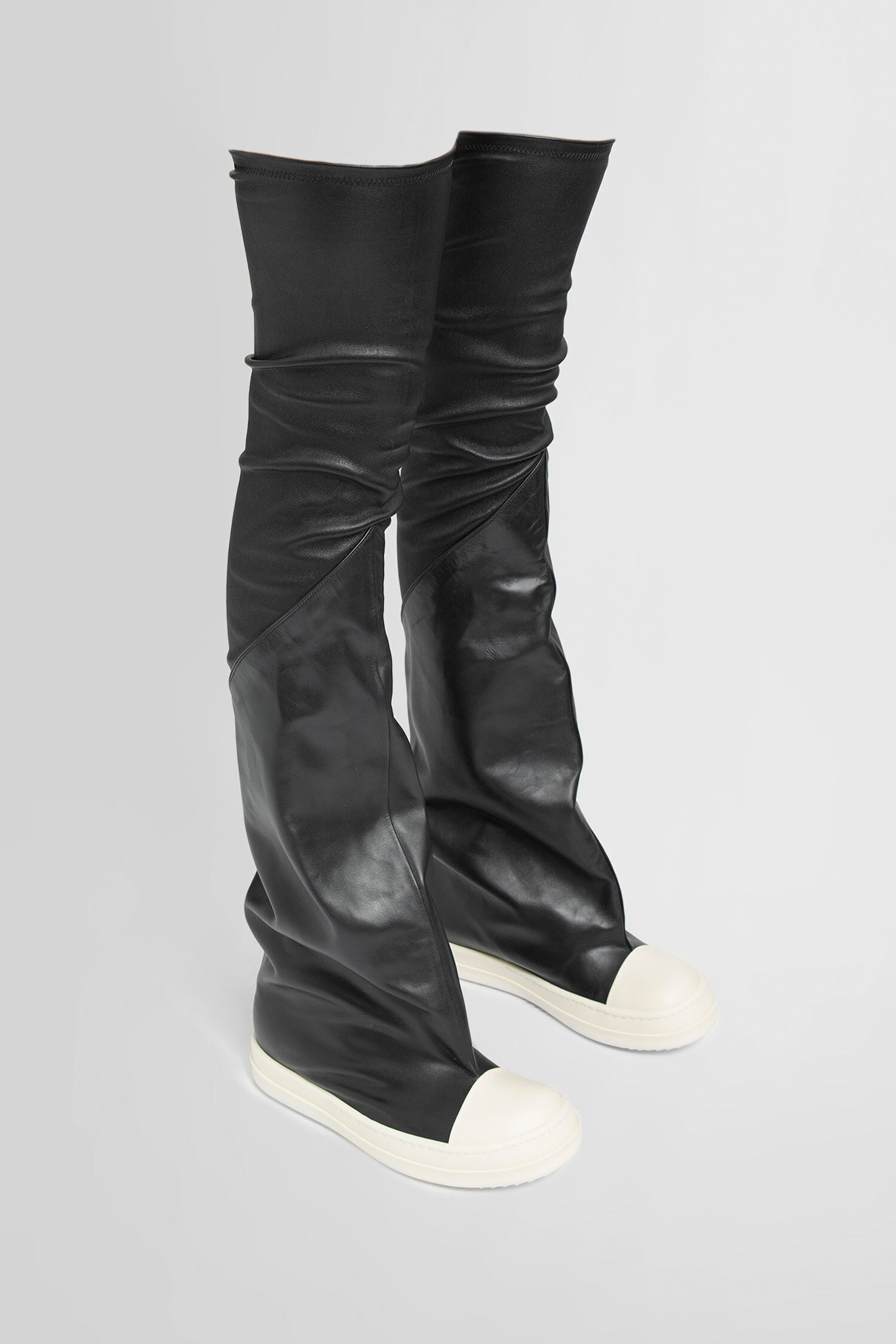 RICK OWENS WOMAN BLACK BOOTS - 6