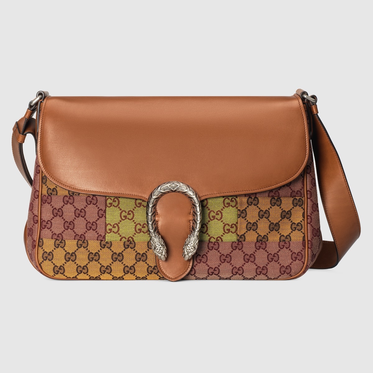 Dionysus messenger bag in cuir leather