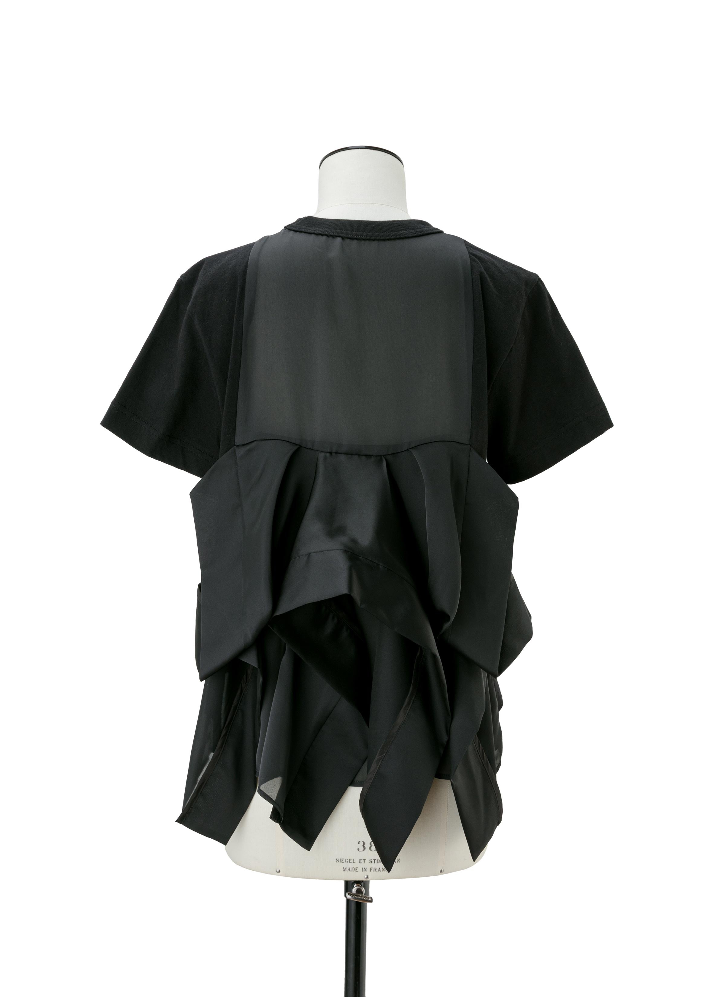 Satin x Cotton Jersey T-Shirt - 3