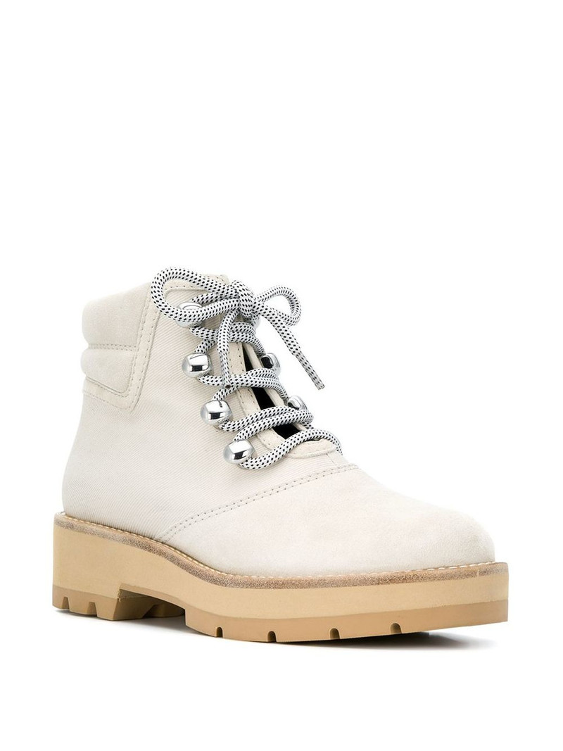 3.1 Phillip Lim Dylan canvas lace-up hiking boots outlook