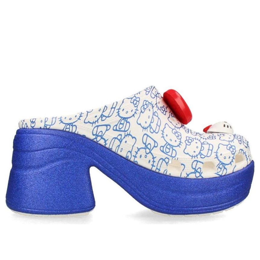 (WMNS) Crocs Hello Kitty Siren Clogs 'White Blue' 209451-100 - 2
