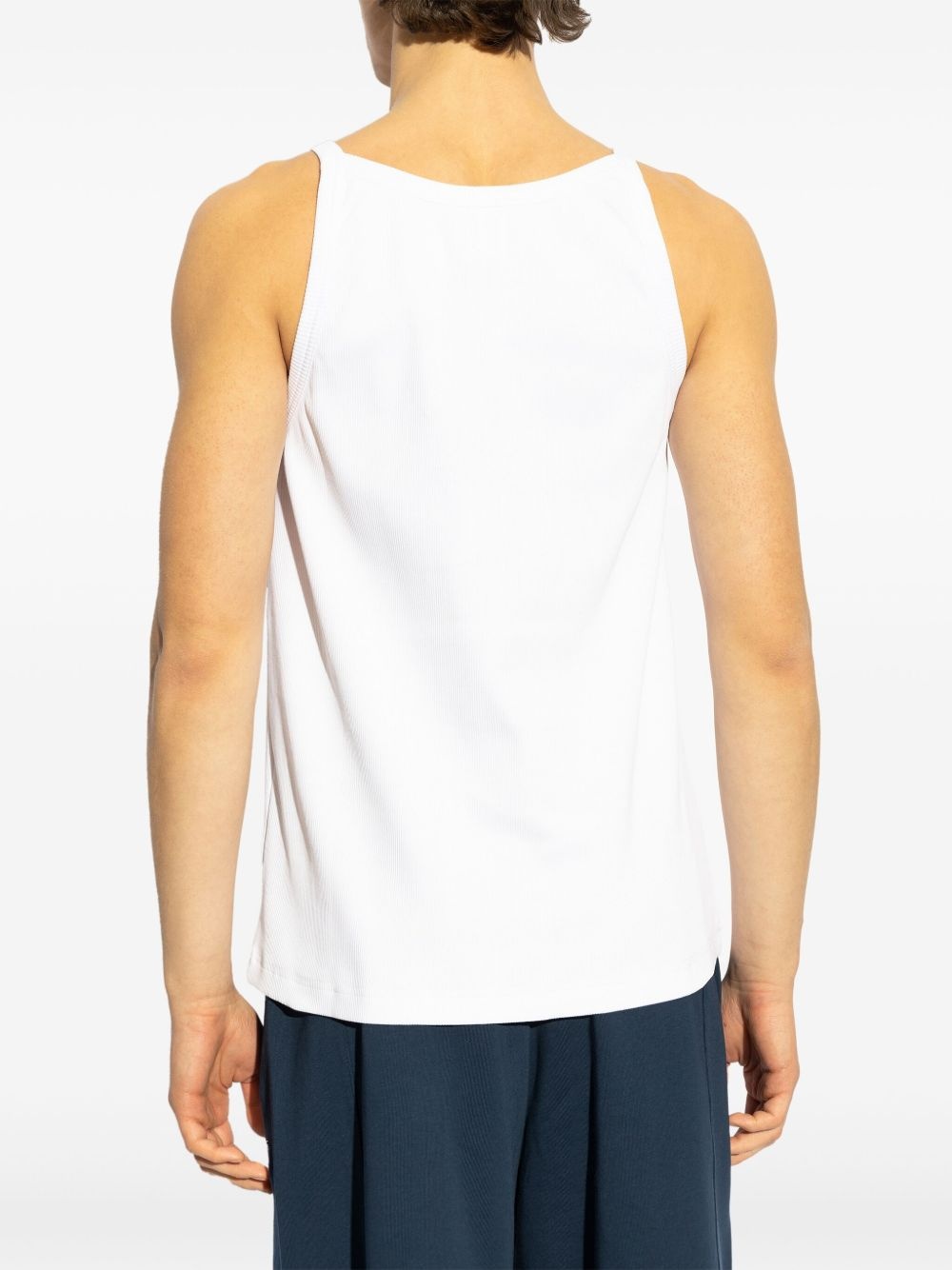 logo ribbed top - 4