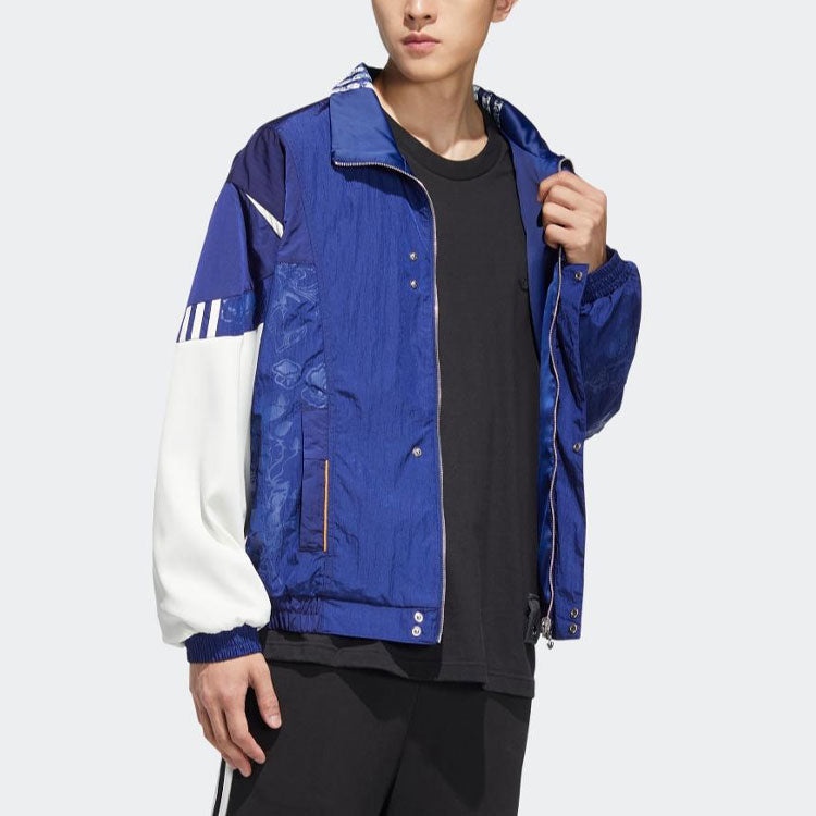 adidas originals Series Reversible Sports Jacket Couple Style Blue HH9962 - 4