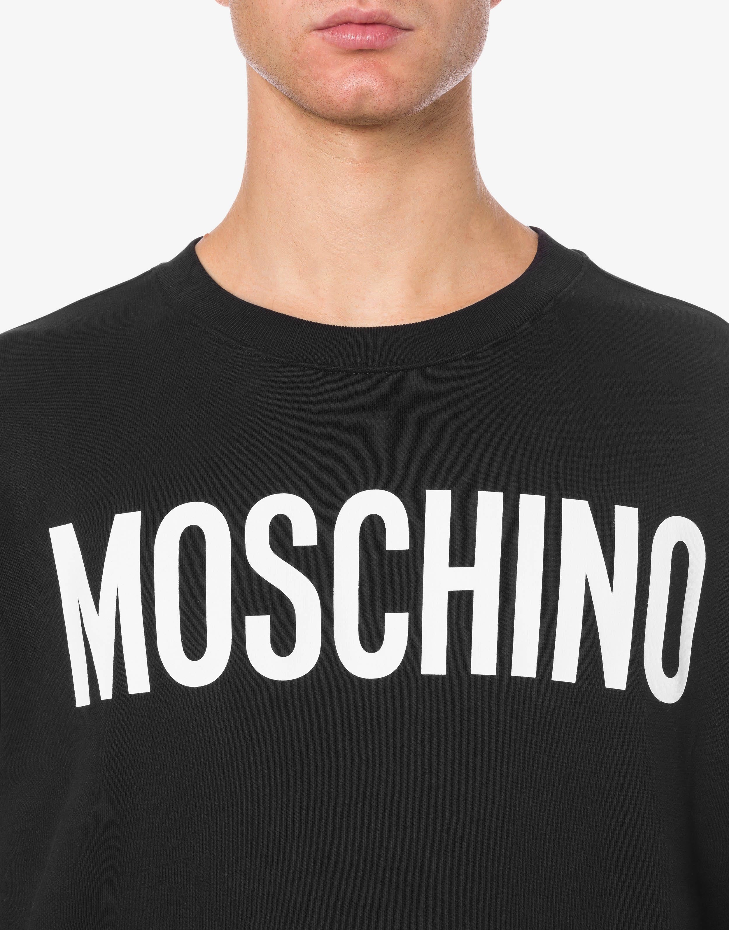 スウェット・トレーナー Moschino Cotton Sweatshirt Moschino COTTON SWEATSHIRT WITH LOGO | REVERSIBLE