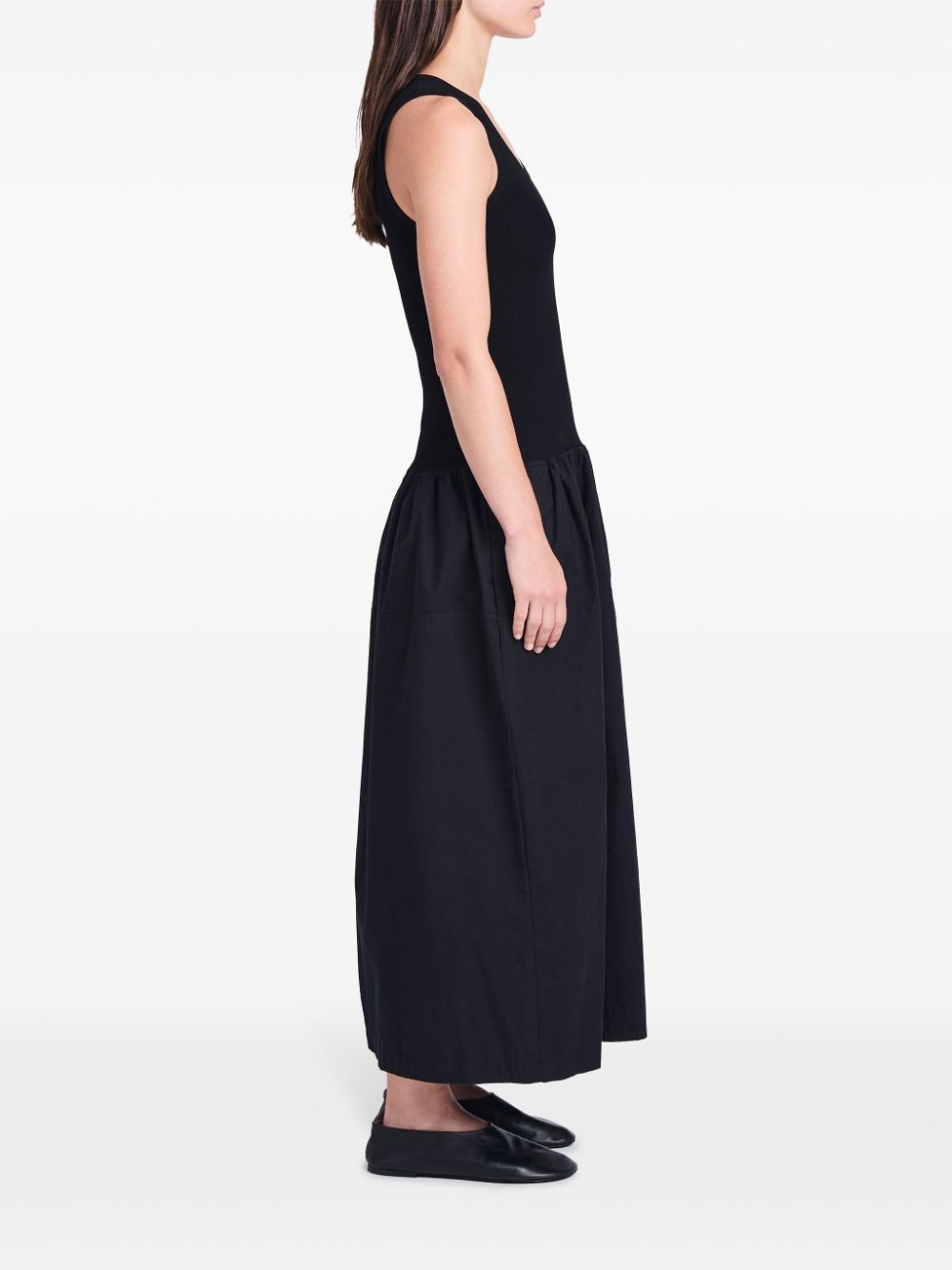 drop-waist cotton maxi dress - 3