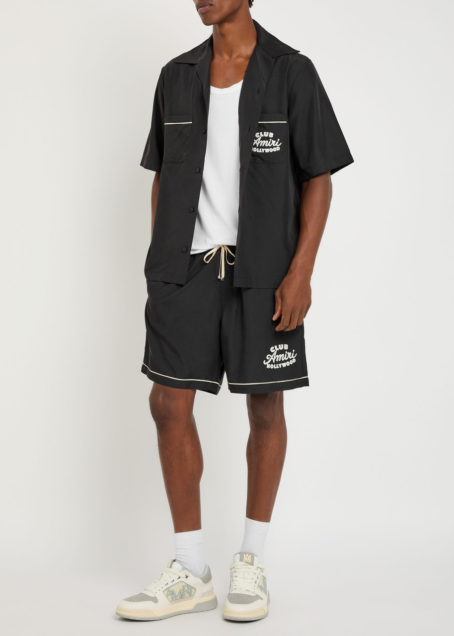 Amiri Club Embroidered Modal-blend Shirt - 4