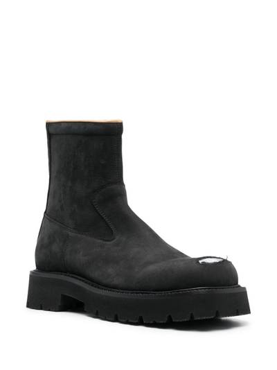 MM6 Maison Margiela leather ankle boots outlook