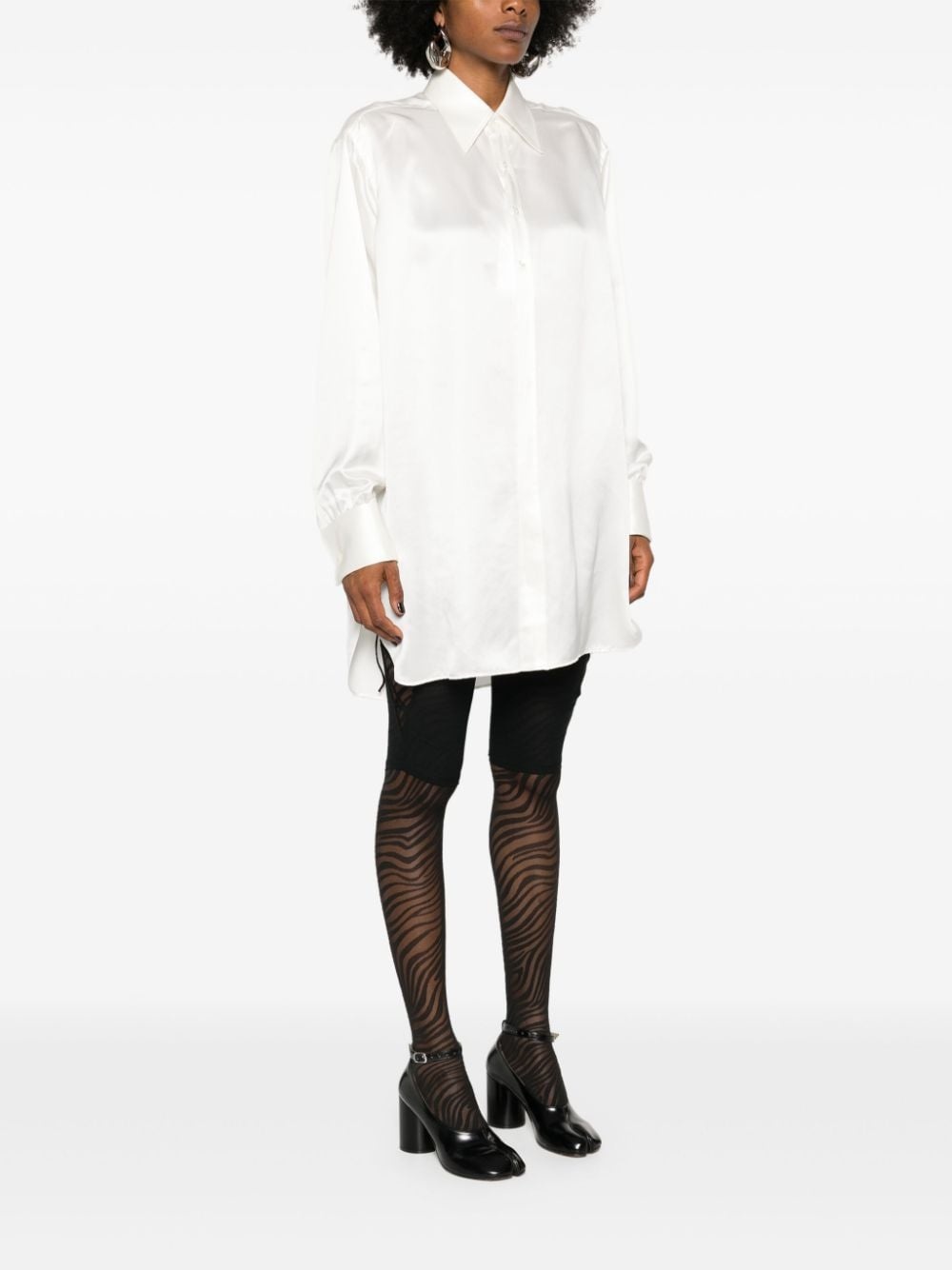 silk satin shirt - 3