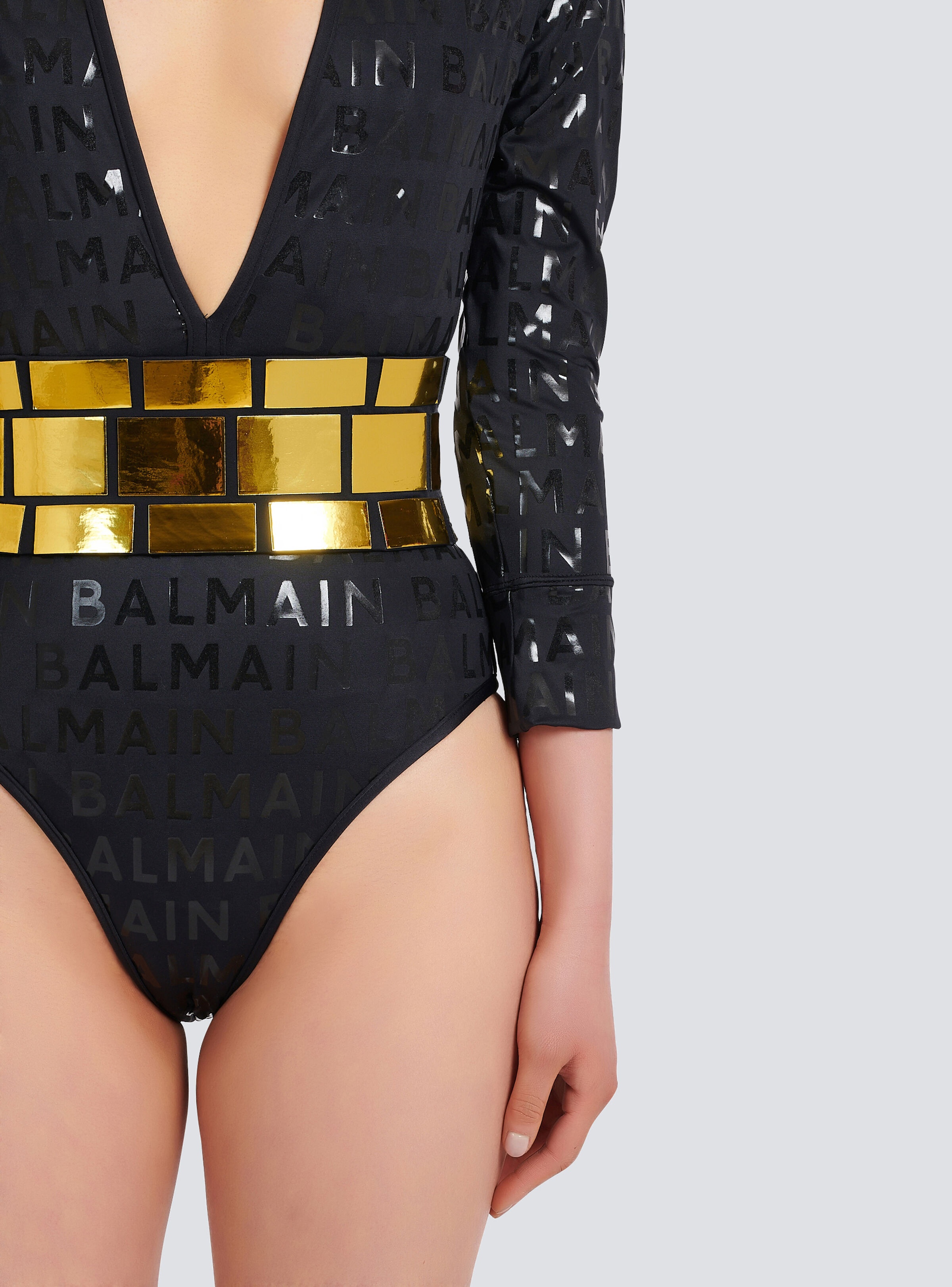 Balmain logo swimsuit - 8