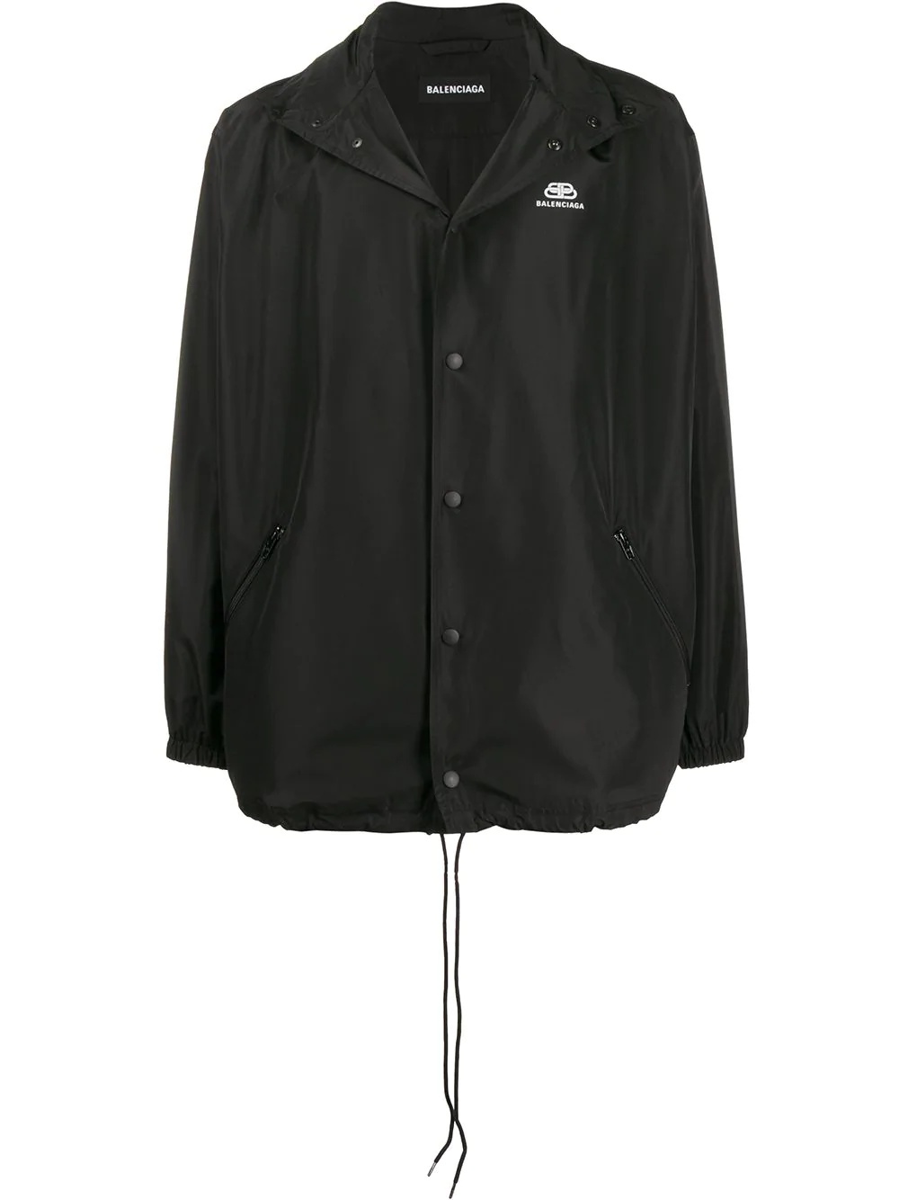 printed logo rain jacket - 1