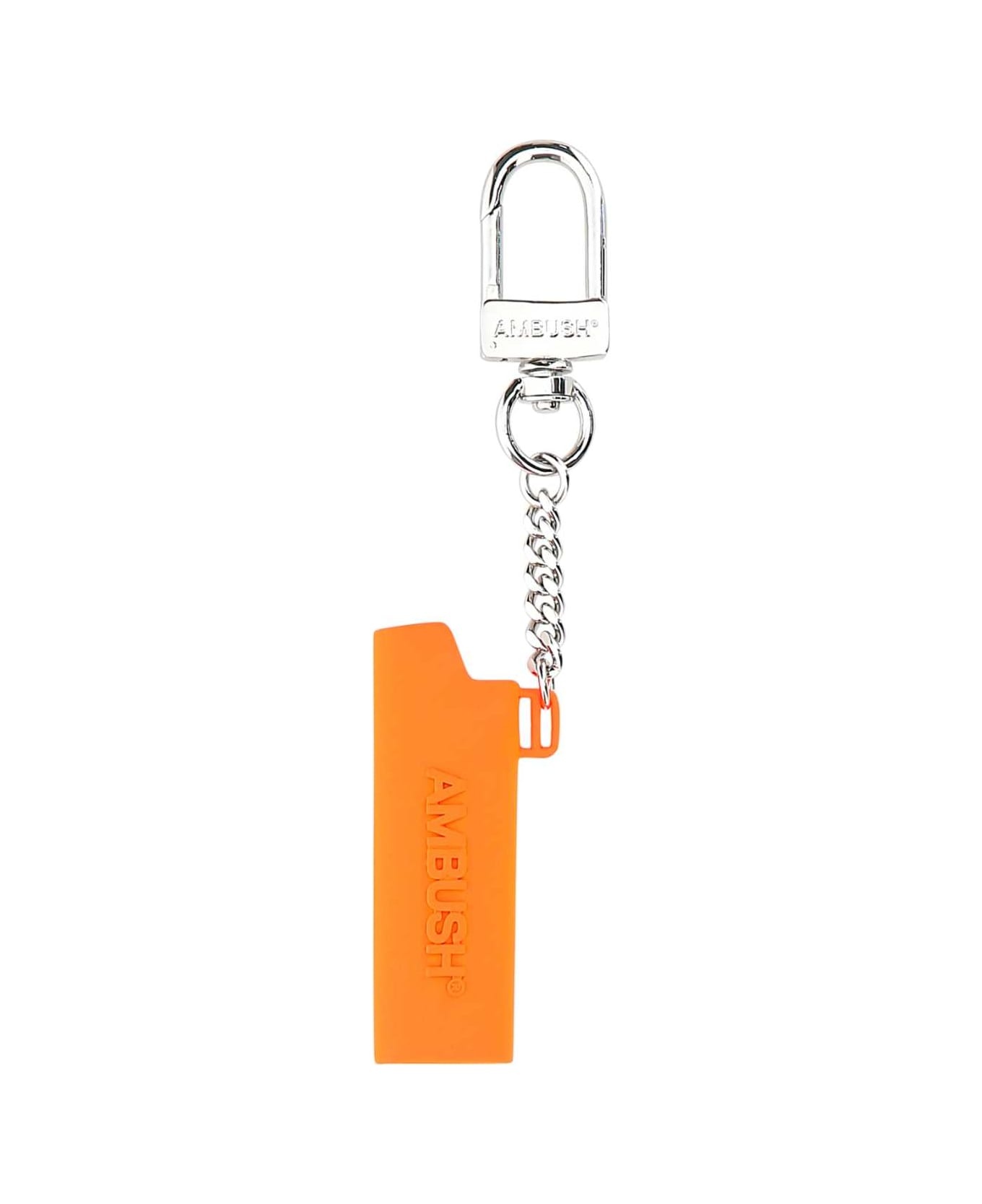 Orange Metal Lighter Holder - 1