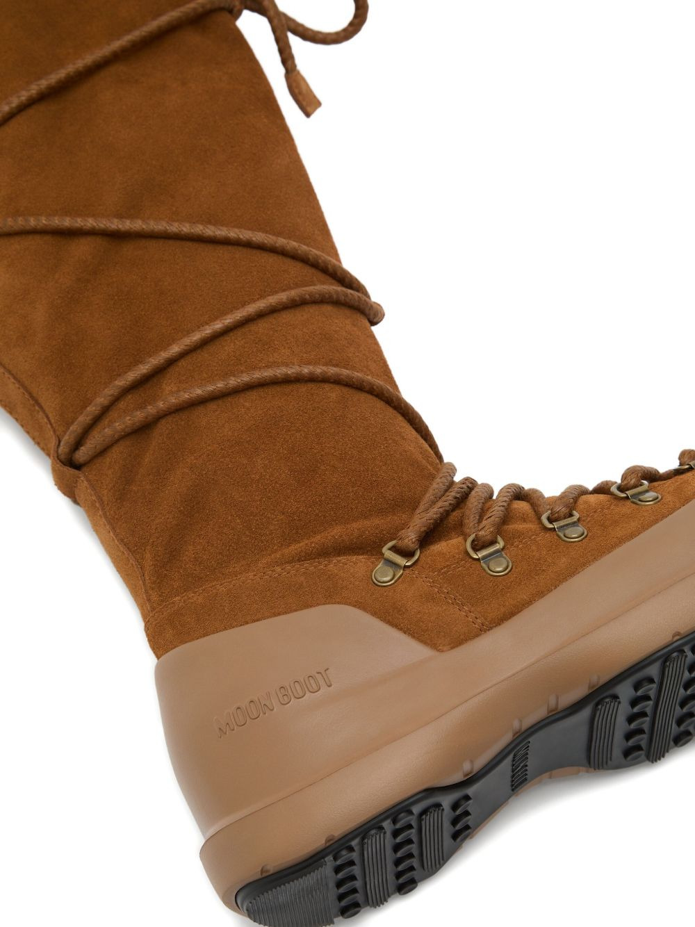 Luna lace-up suede boots - 4