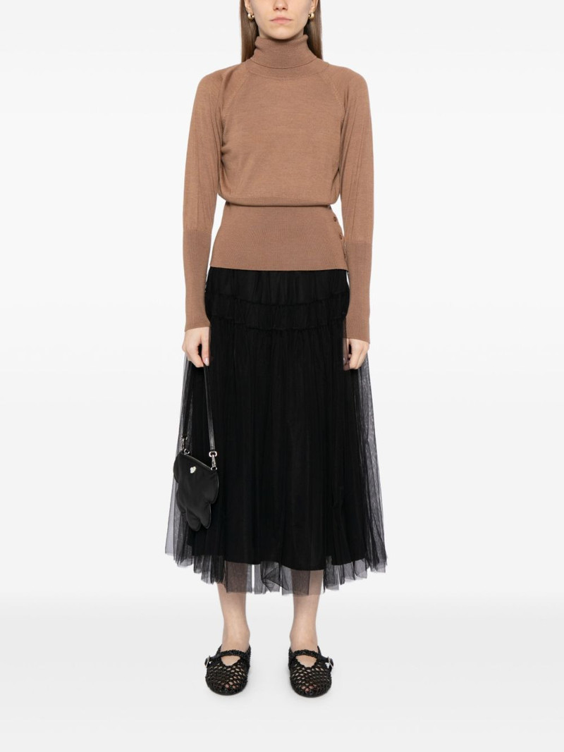 Simone Rocha fitted high-neck top outlook