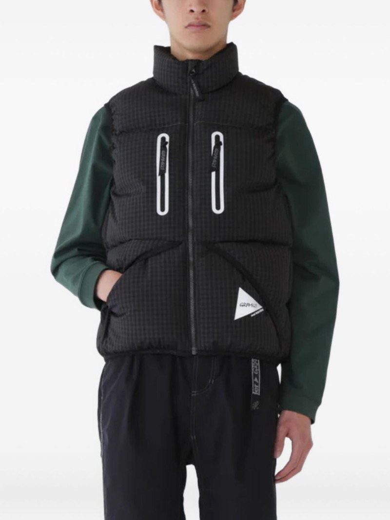 gadded gingham-pattern gilet 3