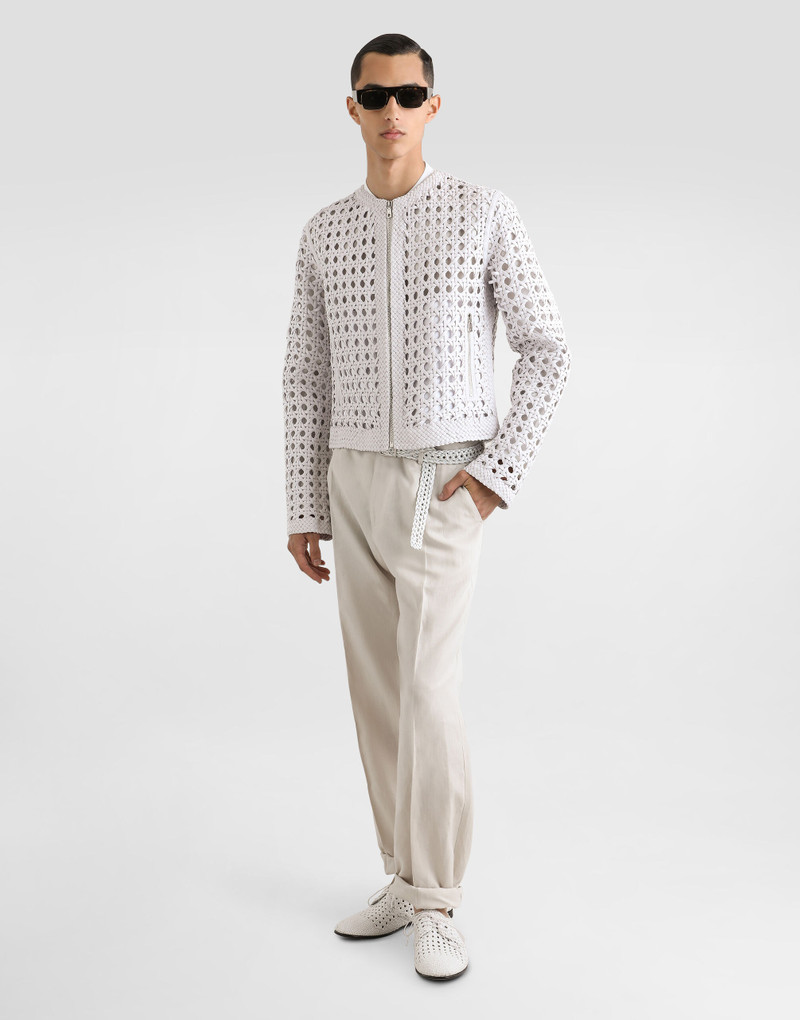 Dolce & Gabbana Woven nappa leather jacket outlook