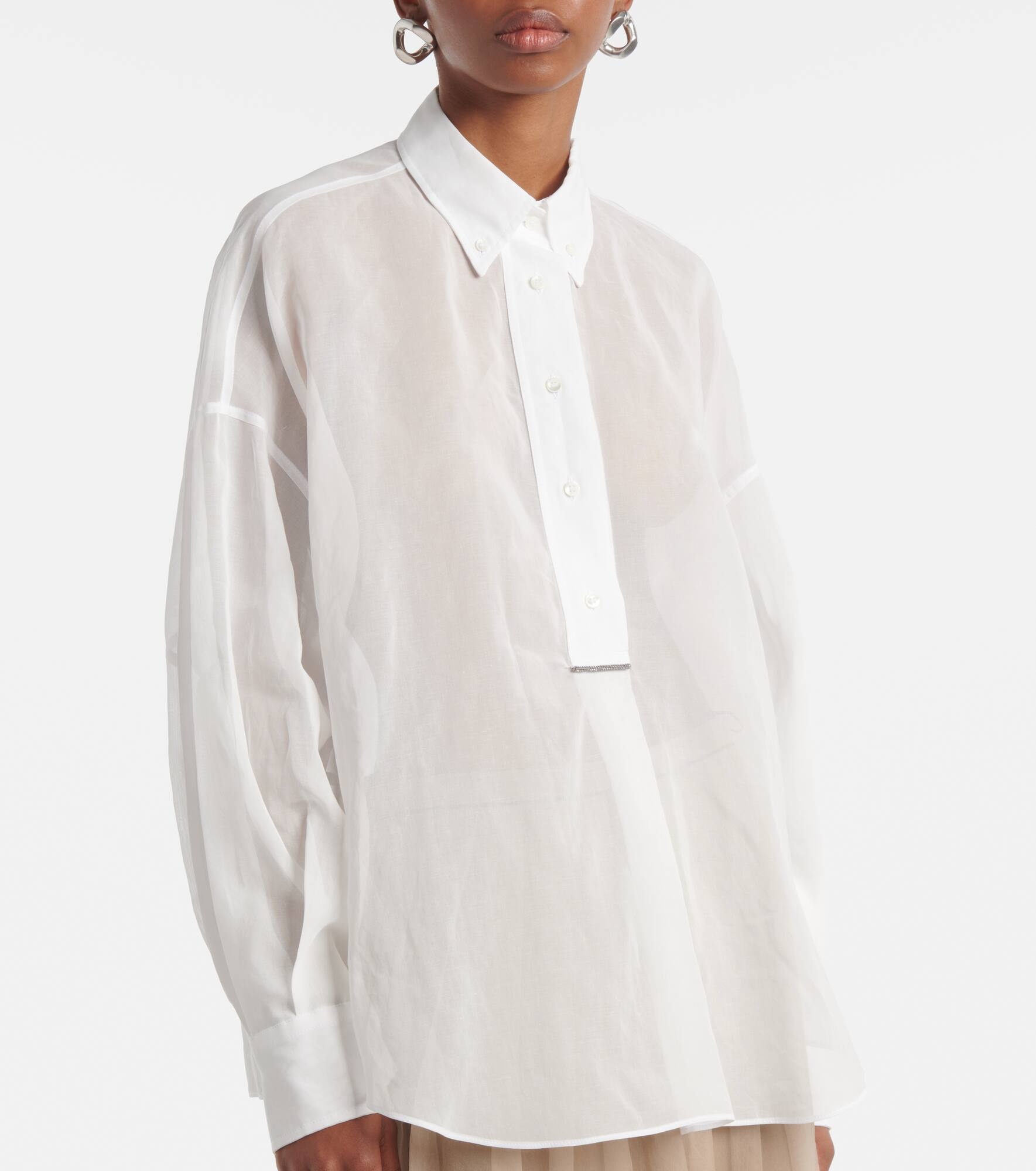Cotton Oxford shirt - 4