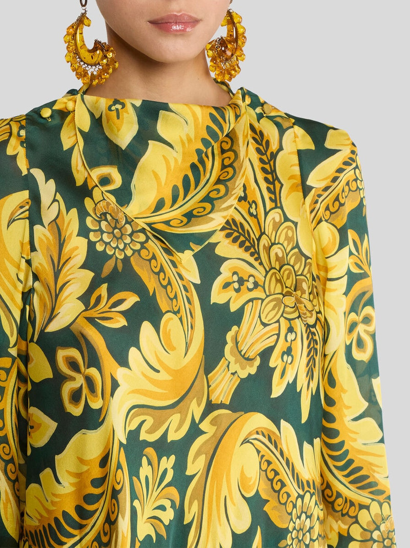 Etro PEAU D'ANGE SILK BLOUSE WITH FLOWER AND BEE MOTIF outlook