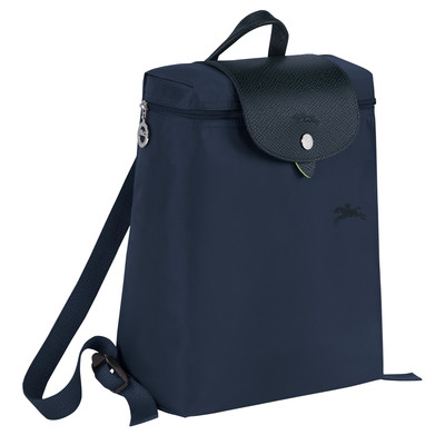Longchamp Le Pliage Green Backpack Navy - Recycled canvas outlook