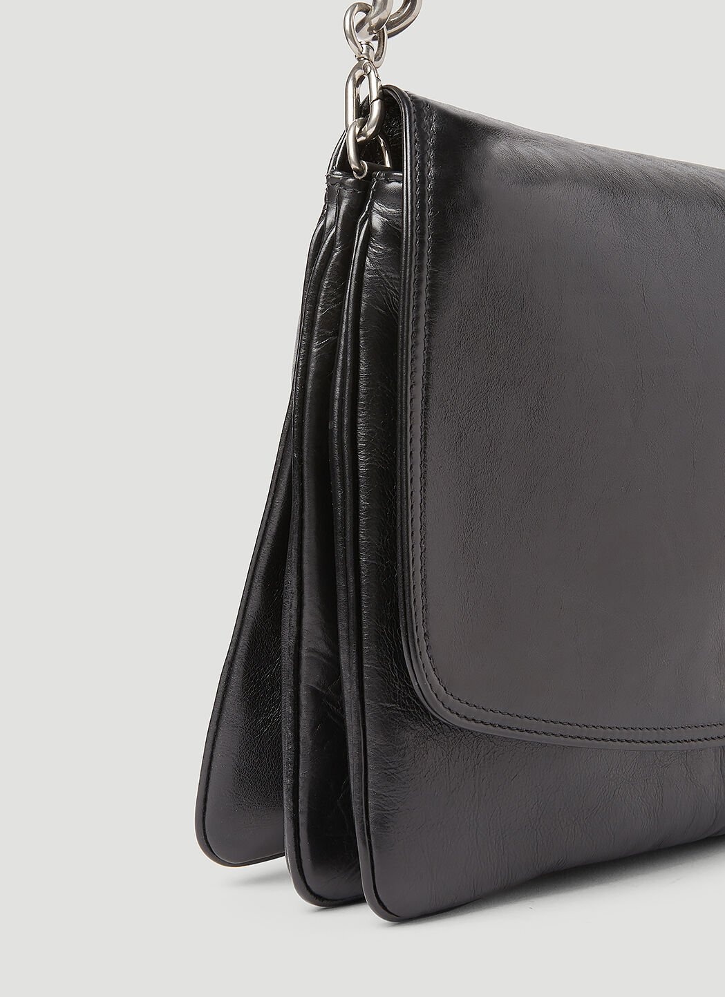 BB Soft Large Flap Shoulder Bag - 5