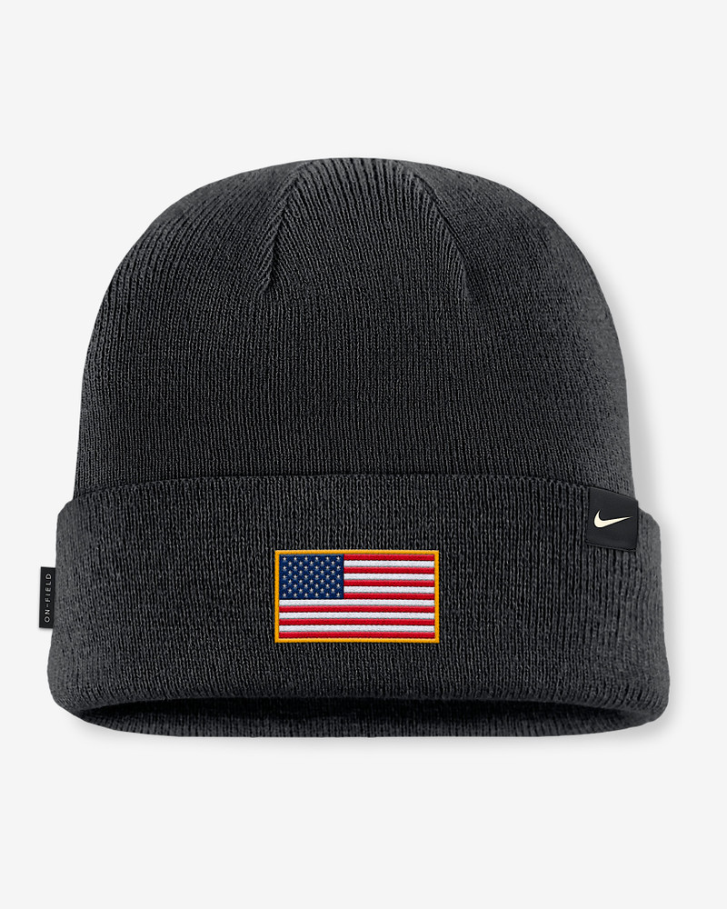 Nike Iowa 2025 Military Appreciation Men's Nike College Cuffed Beanie outlook