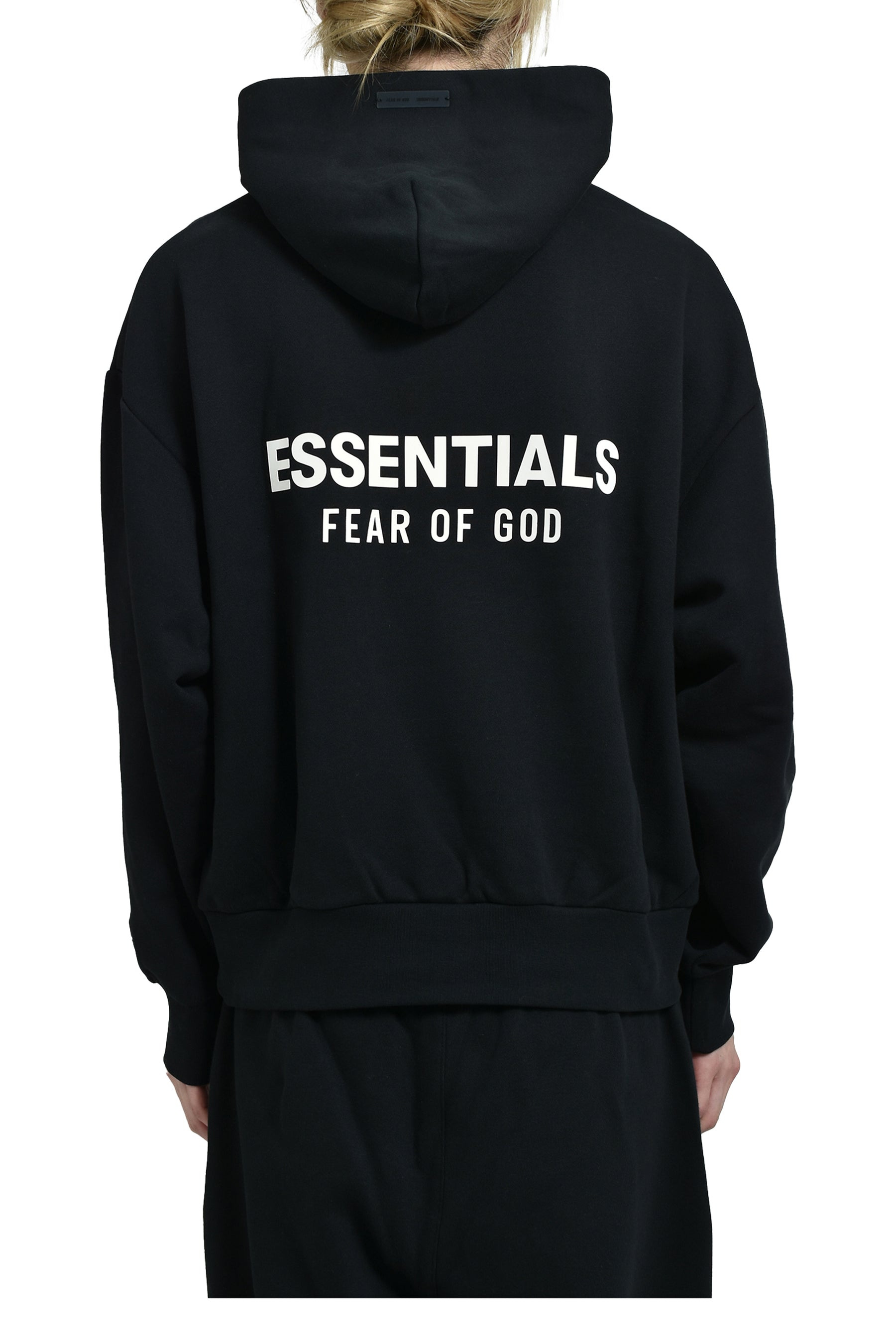 CLASSIC FIT FLEECE HOODIE / JET BLK - 1