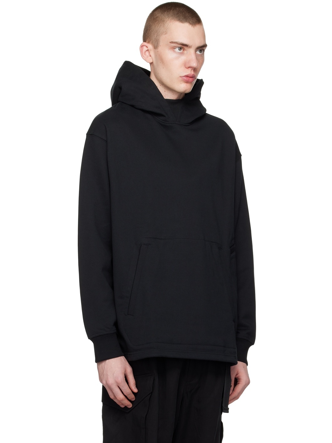 Black Pocket Hoodie - 4