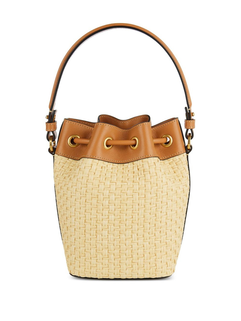 Valentino floral-embroidered bucket bag outlook