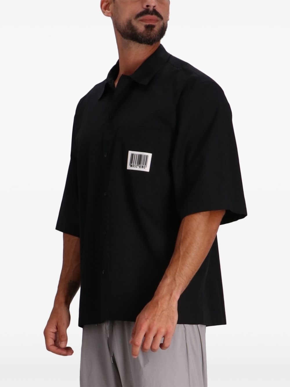 Barcode poplin shirt - 3
