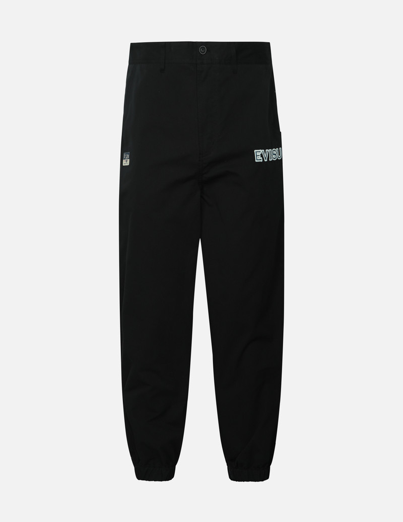LOGO AND SEAGULL PATCHWORK APPLIQUÉ LOOSE FIT JOGGERS 1