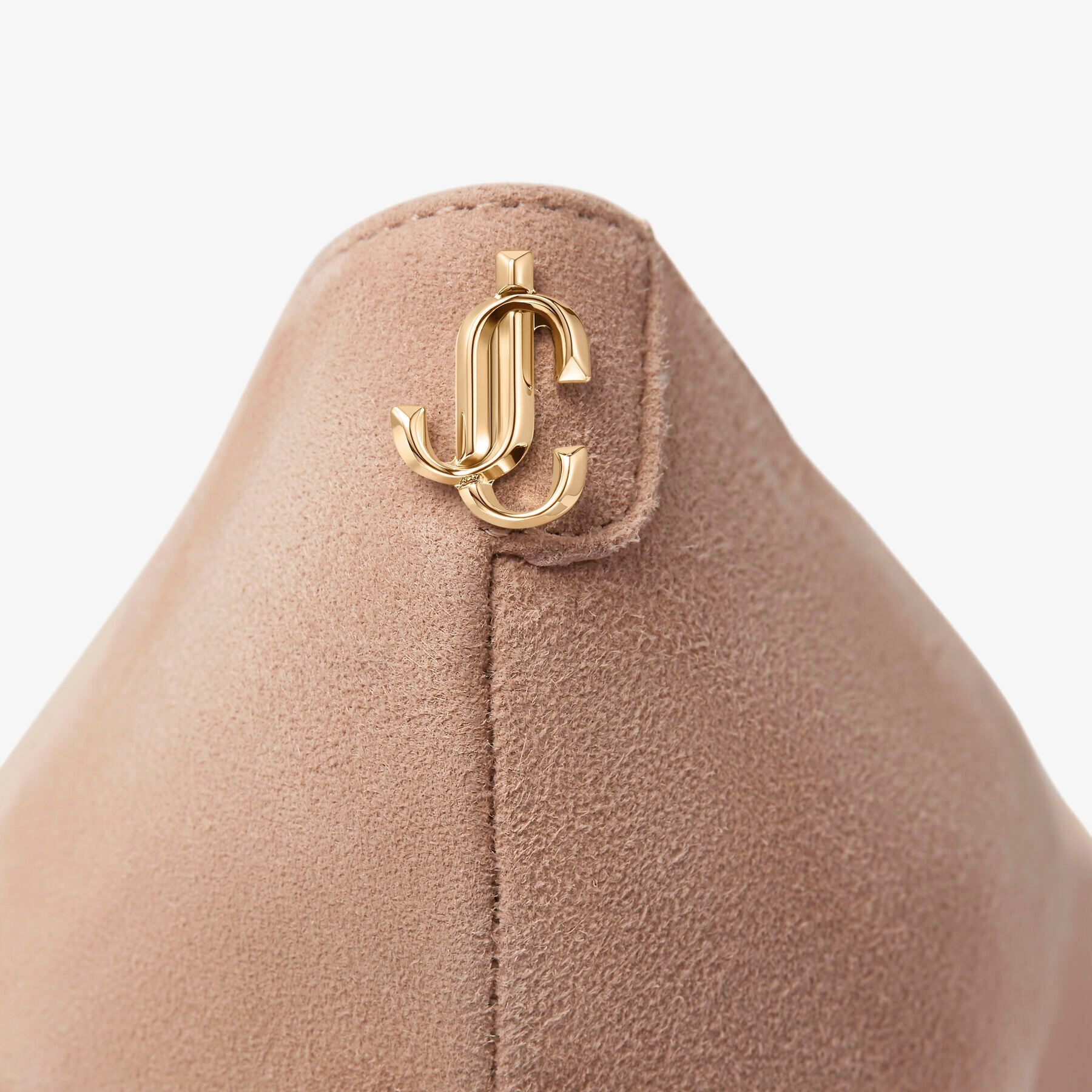 Love 85
Ballet-Pink Suede Pointed Pumps with JC Emblem - 3