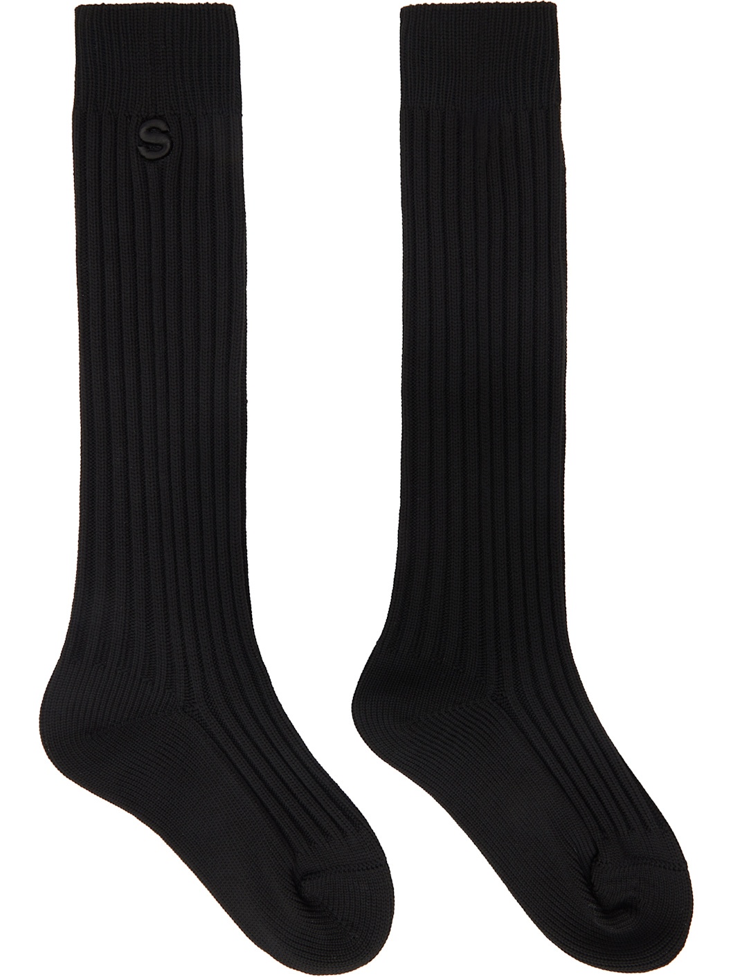 Black Rib Socks - 1