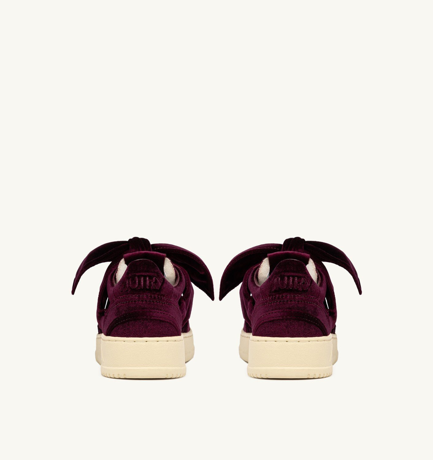 MEDALIST LOW BOW 'VELVET' SNEAKERS COLOR BURGUNDY - 3