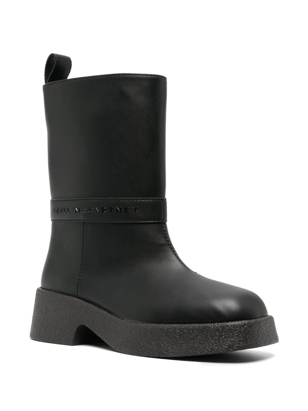 debossed-logo detail boots - 2