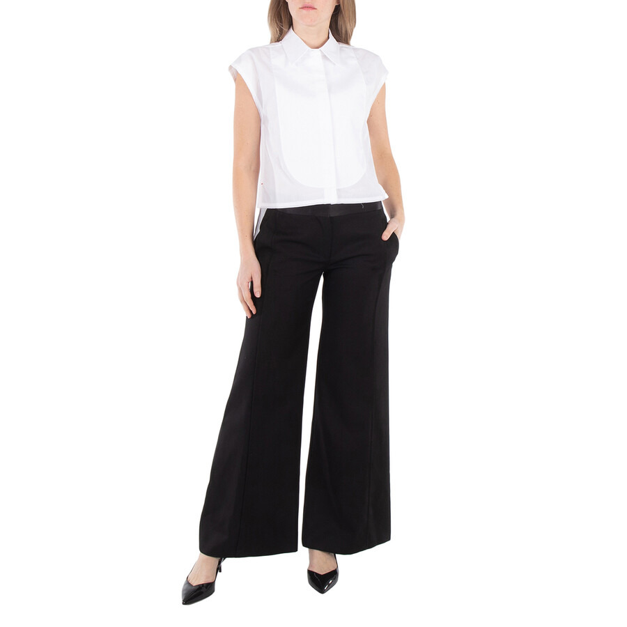 Victoria Beckham Satin-Trim Trousers - 4